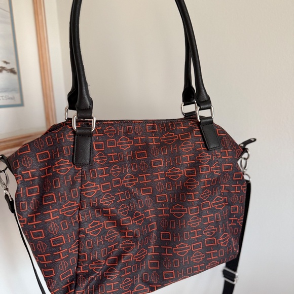 Harley Davidson Crossbody bag orange and black - Picture 6 of 15